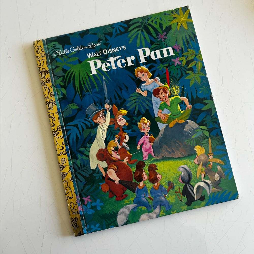 2007 Little Golden Book Disney's Peter Pan Adventure Book